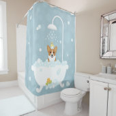 Corgi Shower Curtain Douchegordijn (In situ)