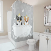 Corgi Shower Curtain Douchegordijn (In situ)