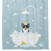 Corgi Shower Curtain Douchegordijn (Voorkant)