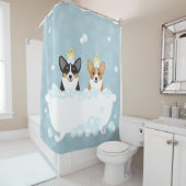 Corgi Shower Curtain Douchegordijn (In situ)