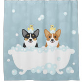 Corgi Shower Curtain Douchegordijn (Voorkant)