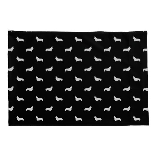 Corgi Silhouette Pillow-Hoesjes - hondenontwerp Kussensloop (Achterkant-Rechts)