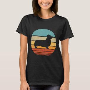 Corgi  Silhouette S Retro T-shirt