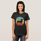 Corgi  Silhouette S Retro T-shirt (Voorkant volledig)