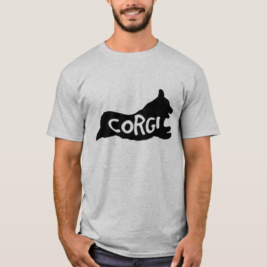 Corgi Silhouette T-shirt (Voorkant)