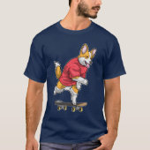 Corgi Skater Skateboard T-shirt (Voorkant)