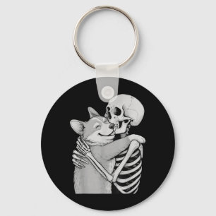 Corgi Skelet Knuffel Halloween Hond Liefhebber Sleutelhanger