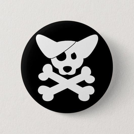 Corgi Skull & Crossbones Button (Voorkant)
