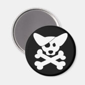 Corgi Skull & Crossbones Magnet (Voorkant / Achterkant)