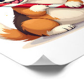 Corgi Snoepkaneel Vreugde Poster (Hoek)
