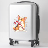 Corgi Snoepriet Vreugde Sticker (Koffer)