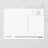 Corgi Snowman Briefkaart (Achterkant)