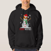 Corgi Snowman Funny Cute Dog mam Hoodie (Voorkant)