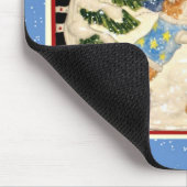 Corgi Snowman Mousepad Muismat (Hoek)