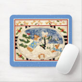 Corgi Snowman Mousepad Muismat (Met muis)