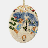 Corgi Snowman Ornament (Rechts)