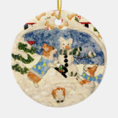 Corgi Snowman Ornament (Voorkant)