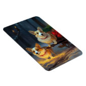 Corgi Snowy Sleigh Kerst Decor Magneet (Rechterzijde)