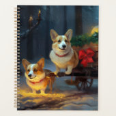 Corgi Snowy Sleigh Kerst Decor Planner (Voorkant)
