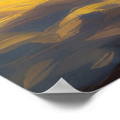 Corgi Snowy Sleigh Kerst Decor Poster (Hoek)