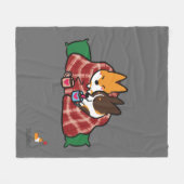 Corgi Snuggle Fleece Blanket Deken (Voorkant (Horizontaal))
