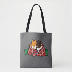 Corgi Snuggles Premium Canvas tas