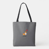 Corgi Snuggles Premium Canvas tas (Achterkant)
