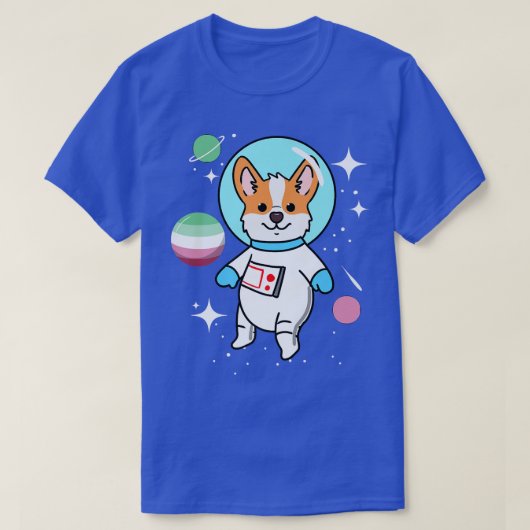 Corgi Space Abroseual Pride-619 T-shirt (Design voorkant)