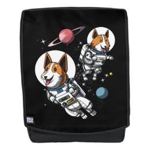 Corgi Space Astronaut Dog Cosmic Pet Rugtassen