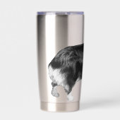 Corgi Spark in Sneeuwlicht Geïsoleerde Drinkbeker (Voorkant)