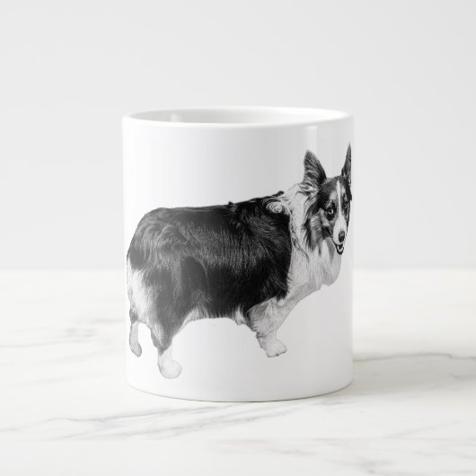 Corgi Spark in Sneeuwlicht Grote Koffiekop (Voorkant)