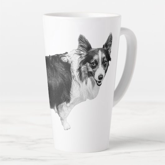 Corgi Spark in Snowlight Latte Mok (Rechterhoek)