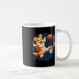 Corgi speelt skelet Grappige honden skelet voor ma Koffiemok