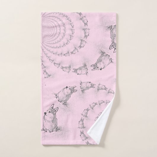 Corgi Spiral handdoek (Handdoek)