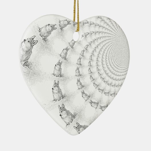 Corgi Spiral ornament (Rechts)