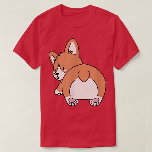Corgi Sploot Sweet Dog T-shirt (Design voorkant)