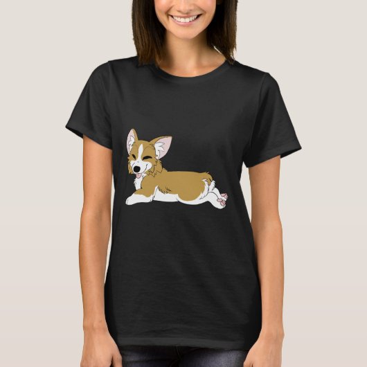 Corgi Sploot T-shirt (Voorkant)