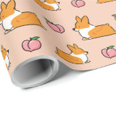 Corgi Sploot Wrapping Paper | CorgiDingen Cadeaupapier (Rol Hoek)