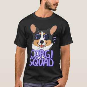 Corgi Squad Black Tricolor T-shirt