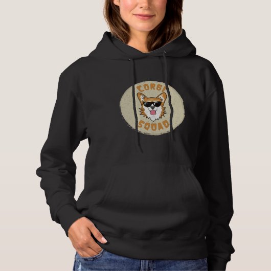 Corgi Squad Corgi Dog Funny Corgi Hoodie (Voorkant)