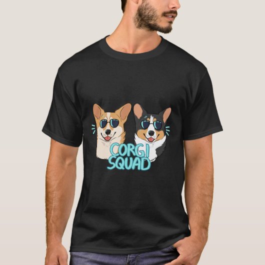 Corgi Squad de Doctor en de koningin T-shirt (Voorkant)