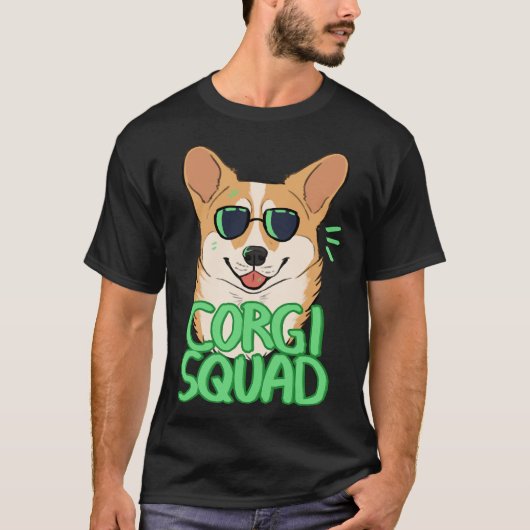 Corgi Squad Red T-shirt (Voorkant)