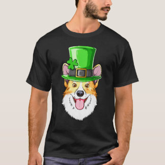 Corgi St Patricks Day Irish Leprechaun Corgi T-shirt