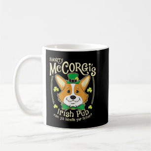 Corgi St. Patrick's Day Irish Pub Koffiemok