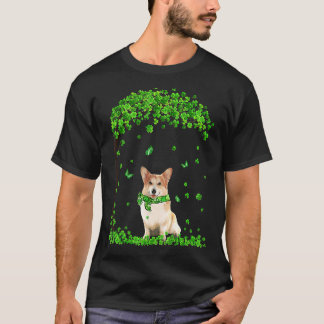 Corgi St Patricks Day Irish Shamrock Dog Loves T-shirt