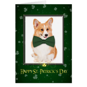 Corgi St. Patrick's Day Kaart