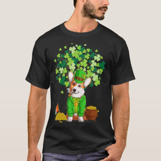 Corgi St Patrick's Day Leprechaun Hat Corgi T-shirt