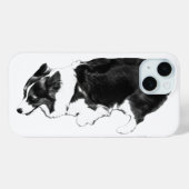 Corgi stap, slank en vrolijk Case-Mate iPhone case (Achterkant (horizontaal))