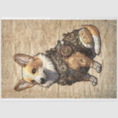 Corgi Steampunk 3 Decoupage papier (Voorkant)