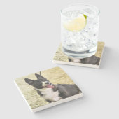 Corgi Stenen Onderzetter (Zijkant)